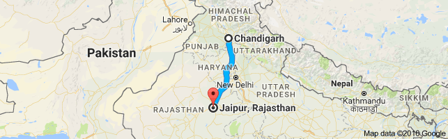 Chandigarh to Khatu Shyam Ji