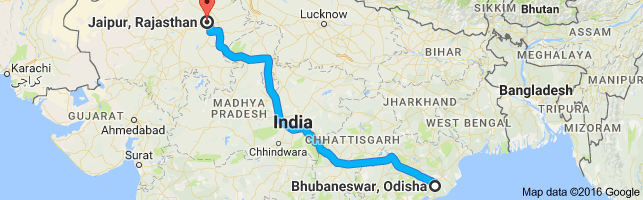 Bhubaneswar to Khatu Shyam Ji