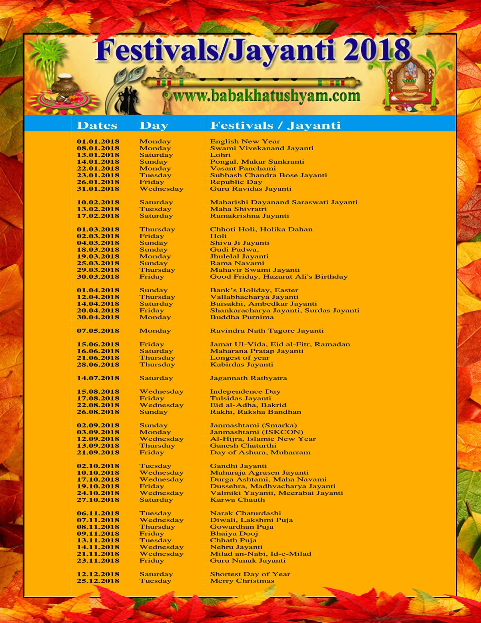 2024 Calendar India Festivals & Free 2024 Calendar